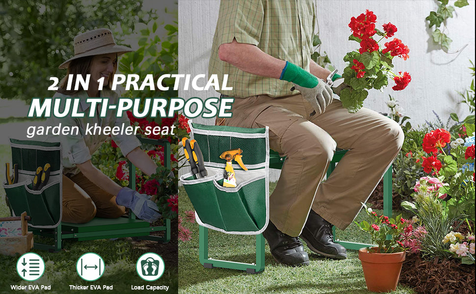 10.2" Wider Garden Kneeler and Seat