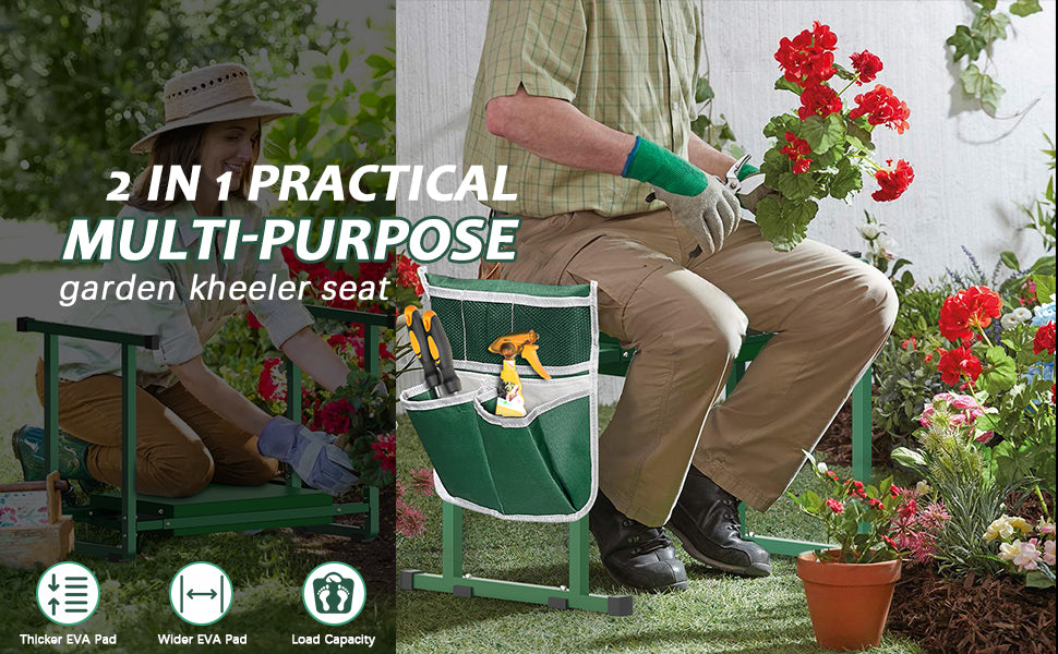 Anti-Tipping Garden Kneeler Seat