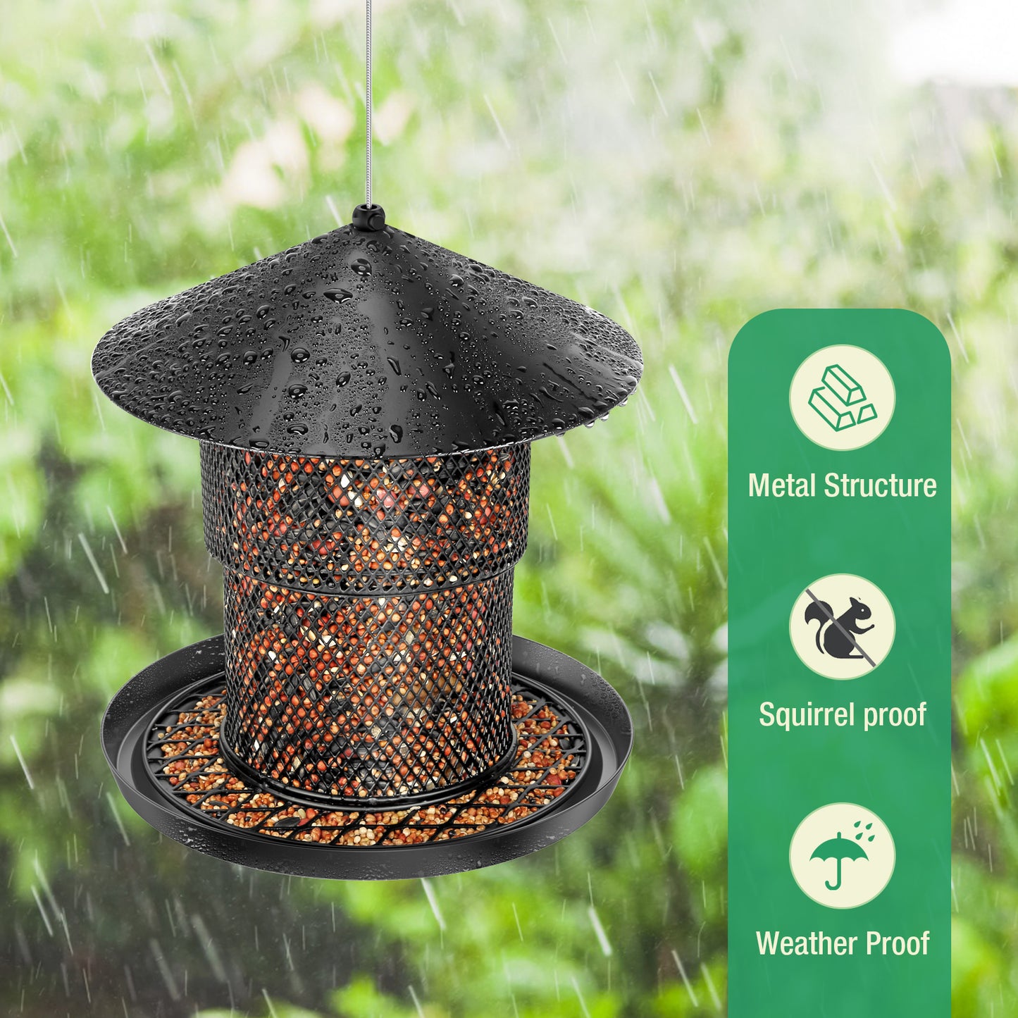 No Mess No Spill Bird Feeder for Outdoor