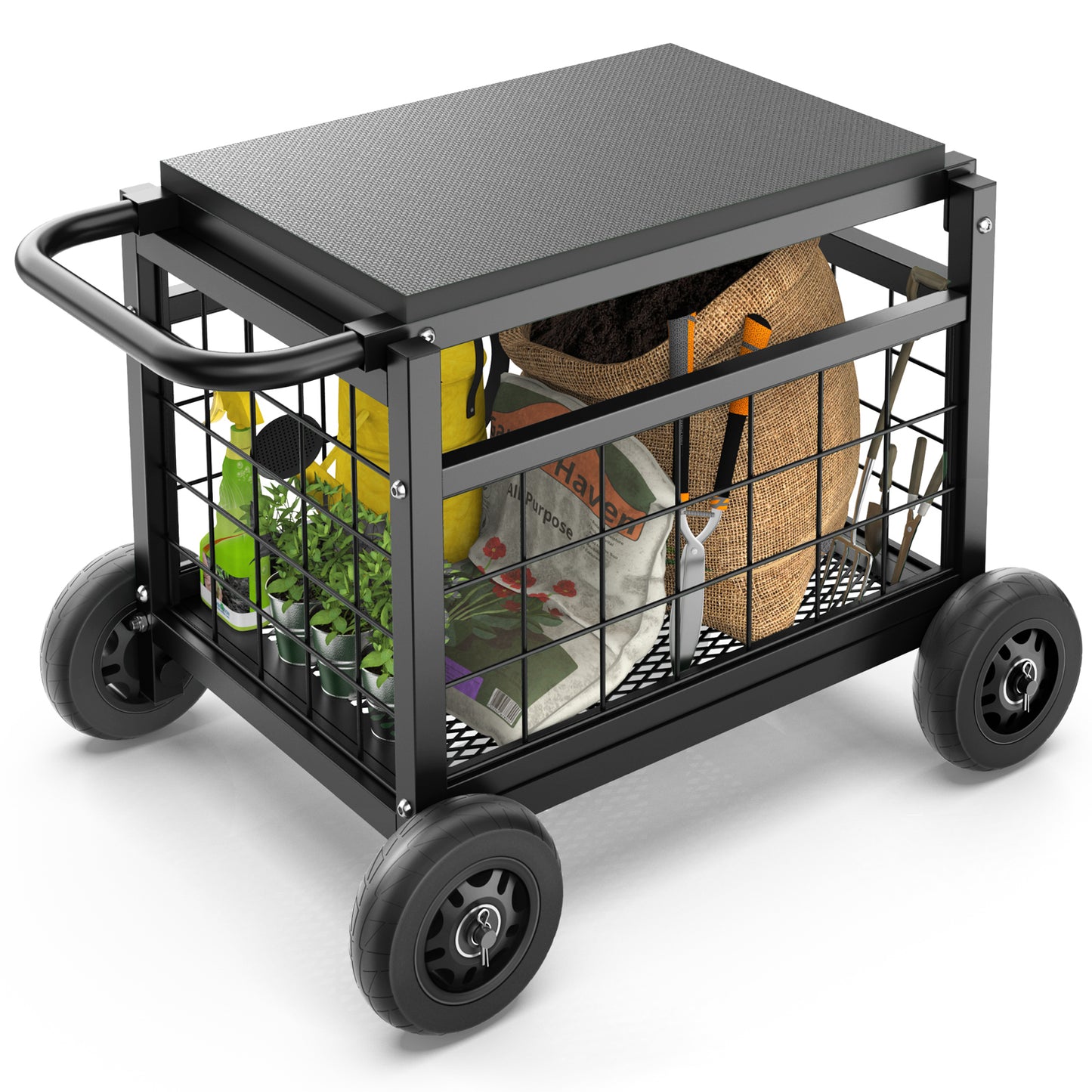 Rolling Garden Work Seat with Wheels