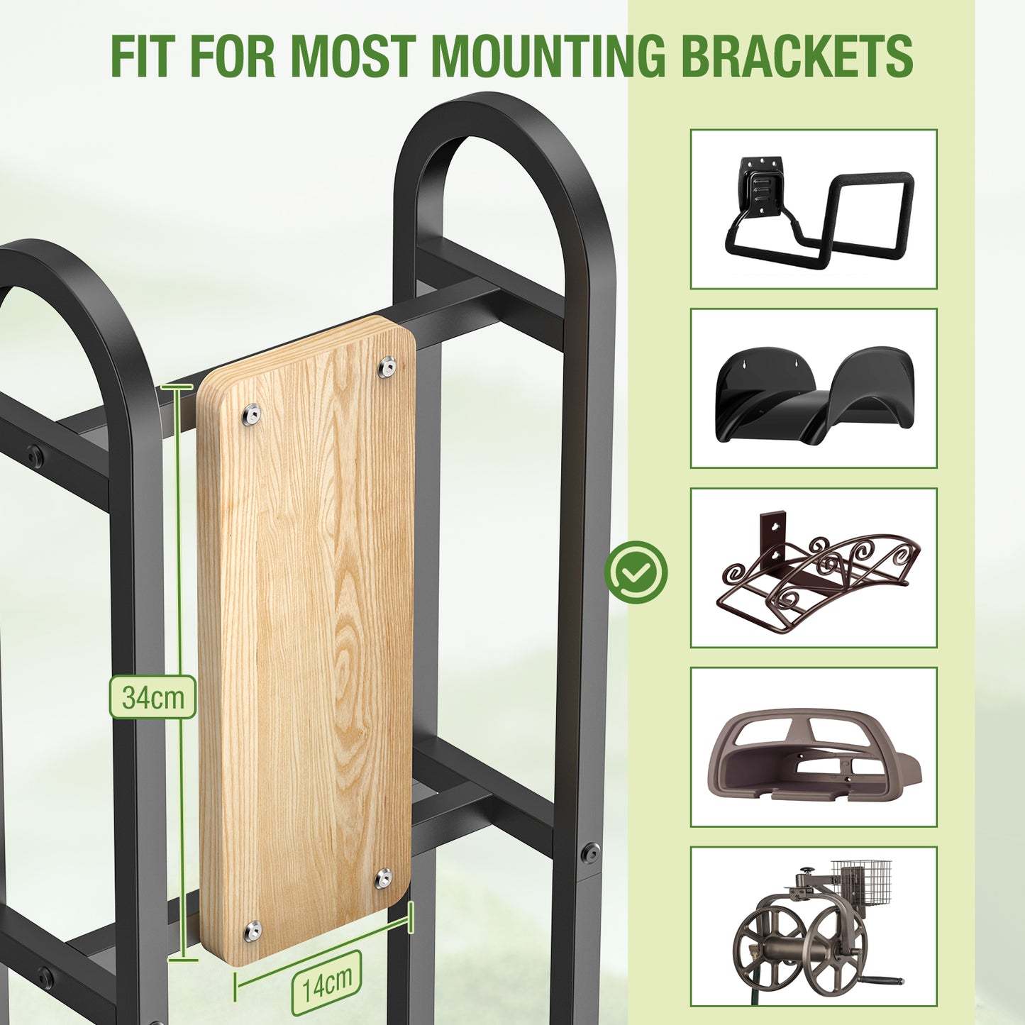 Retractable Hose Reel Stand, No Wall Damaged（Hose Reel NOT Included)